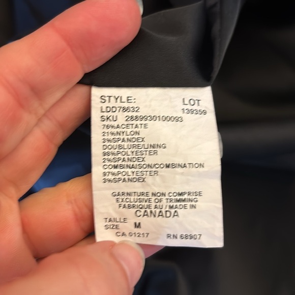 Le Chateau Black Sleeveless Dress with Asymmetrical Floral Ruffle Sz M - Picture 10 of 10